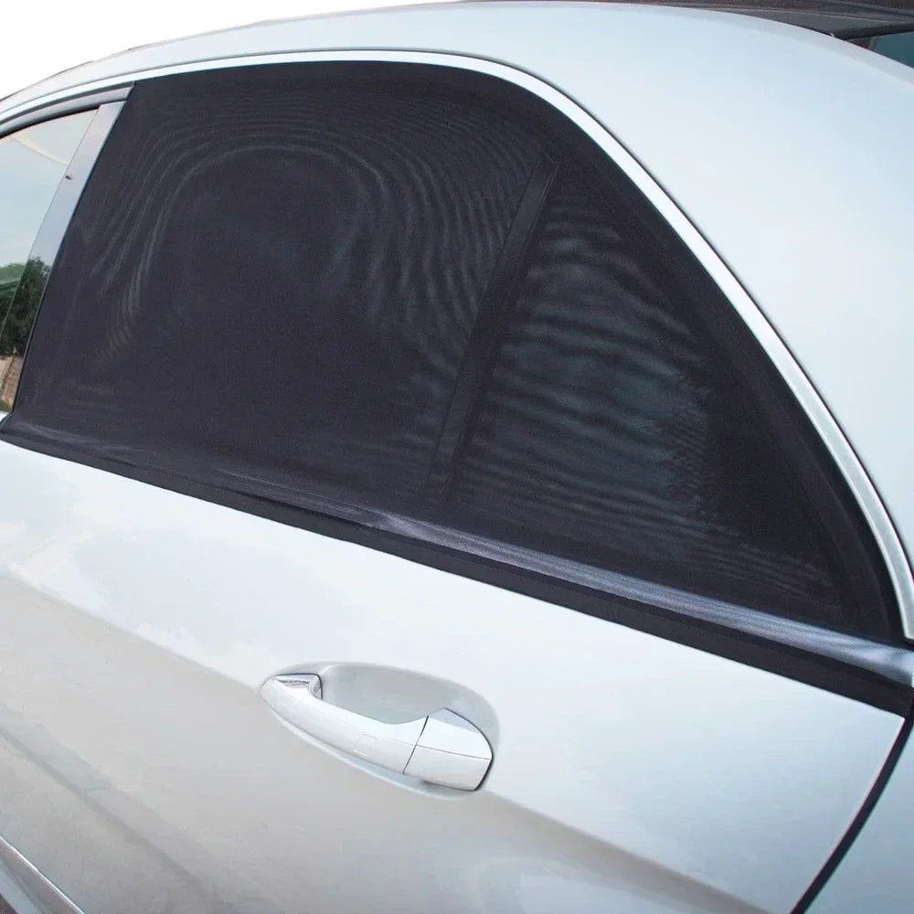 Breathable Mesh Car Window Shades - Slip-On Sock Style