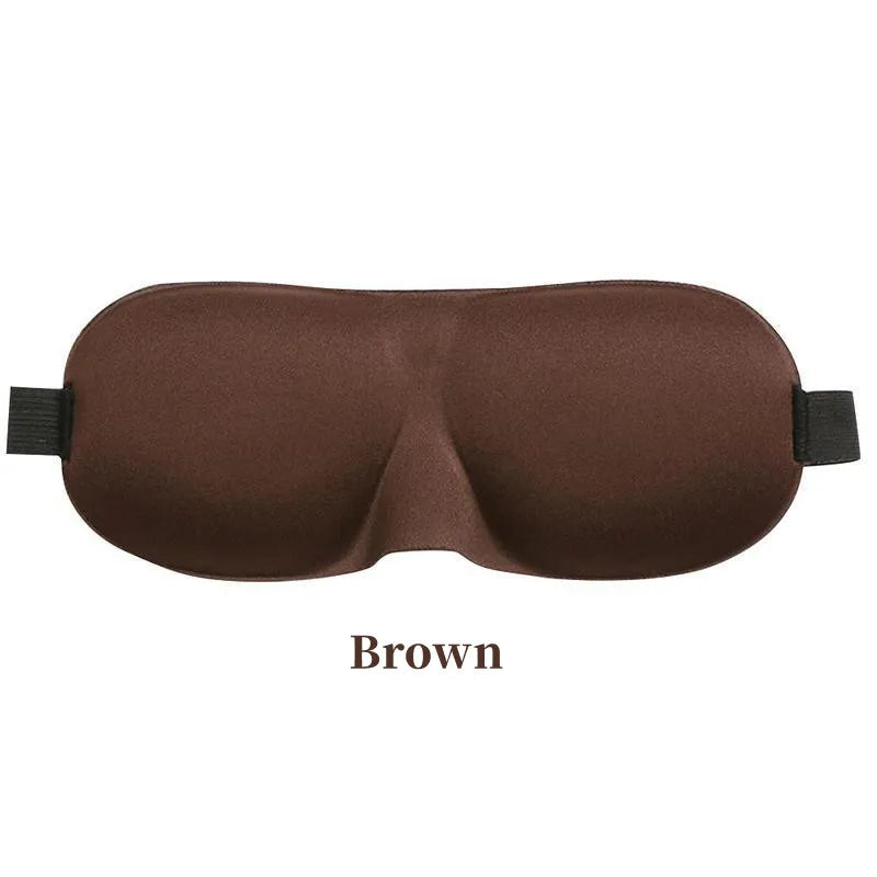 3D Contoured Sleep Mask - Zero Eye Pressure, Light Blocking