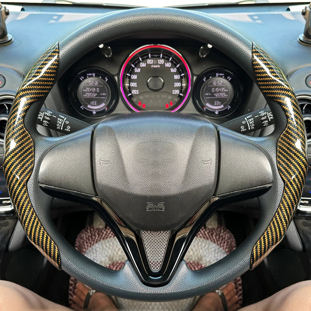 2-Piece Steering Wheel Grip Covers - Universal Fit