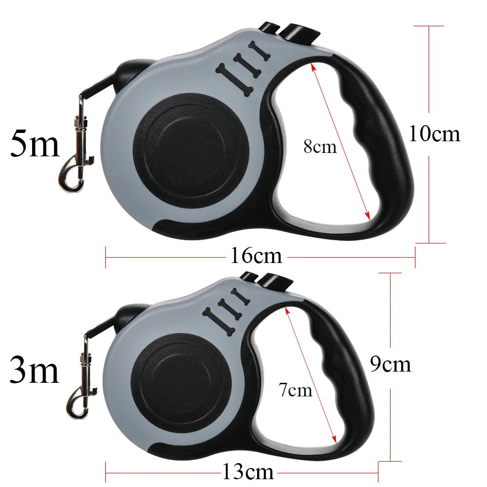 Retractable Dog Leash 10 ft – One-Button Lock