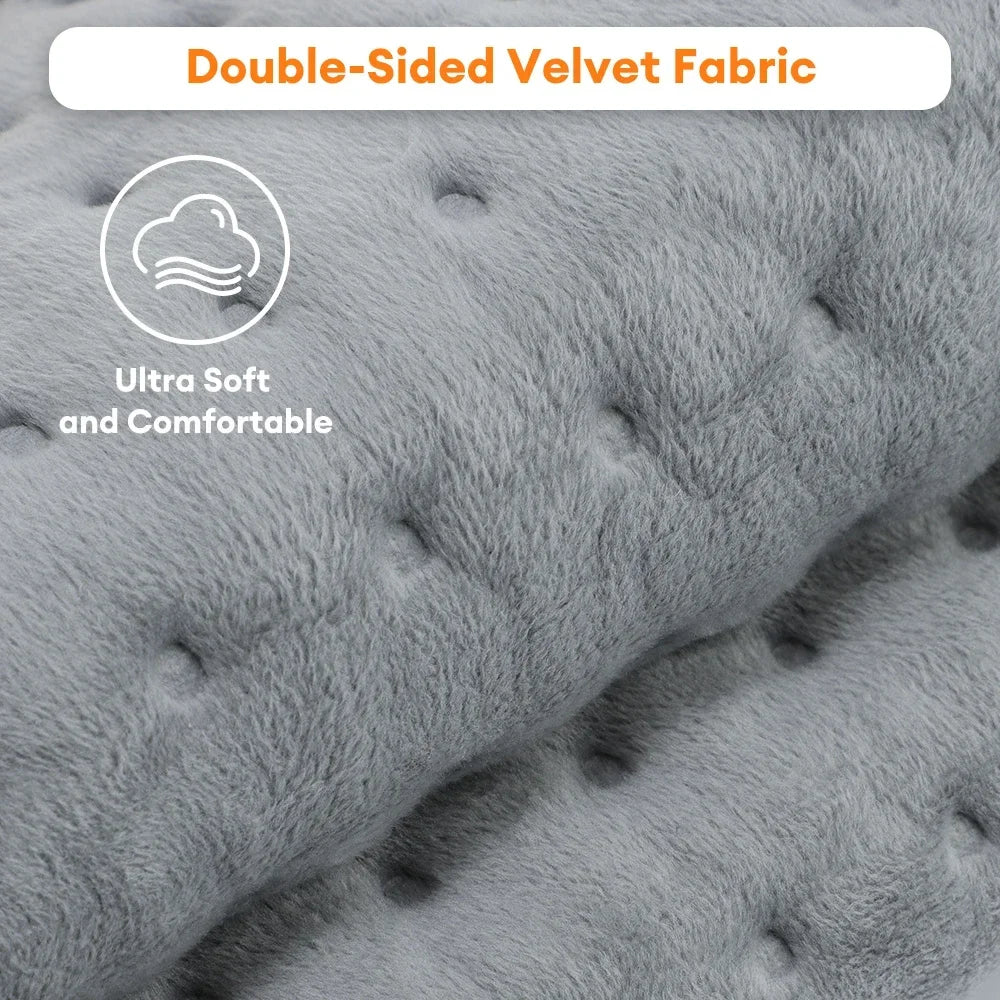 Electric Heating Pad 12x24 in – 9 Heat Levels, Auto-Off Timer, Washable