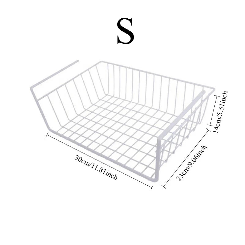 Under-Shelf Hanging Wire Storage Basket