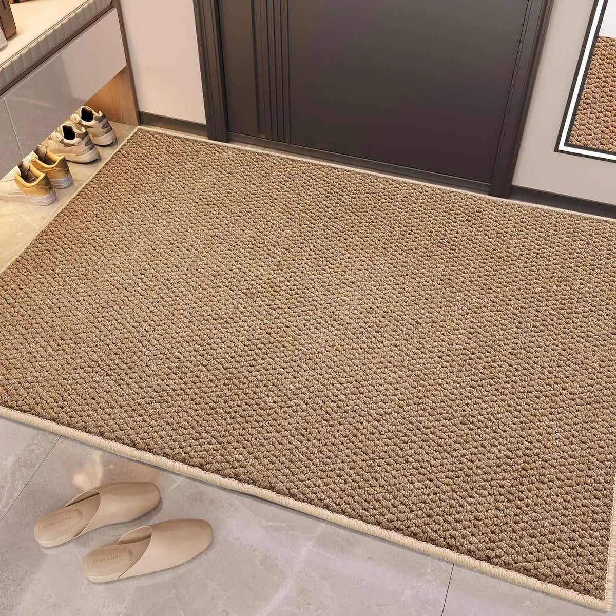 Washable Low-Profile Door Mat – Non-Slip Indoor/Outdoor Entry Rug