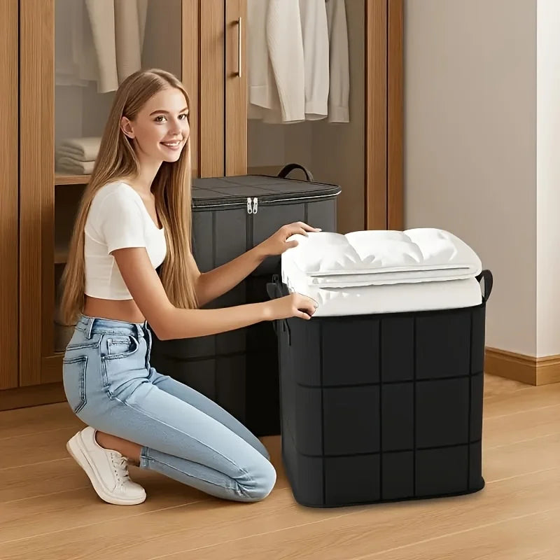 Large Foldable Clothes & Comforter Storage Bags (3-Pack)
