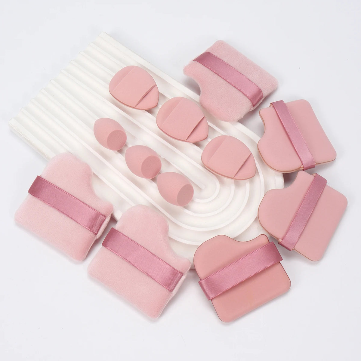 12-Piece Makeup Sponge & Powder Puff Set