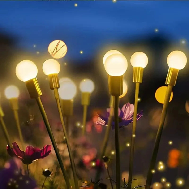 Solar Firefly Garden Lights – Swaying Warm White Pathway Stake Light