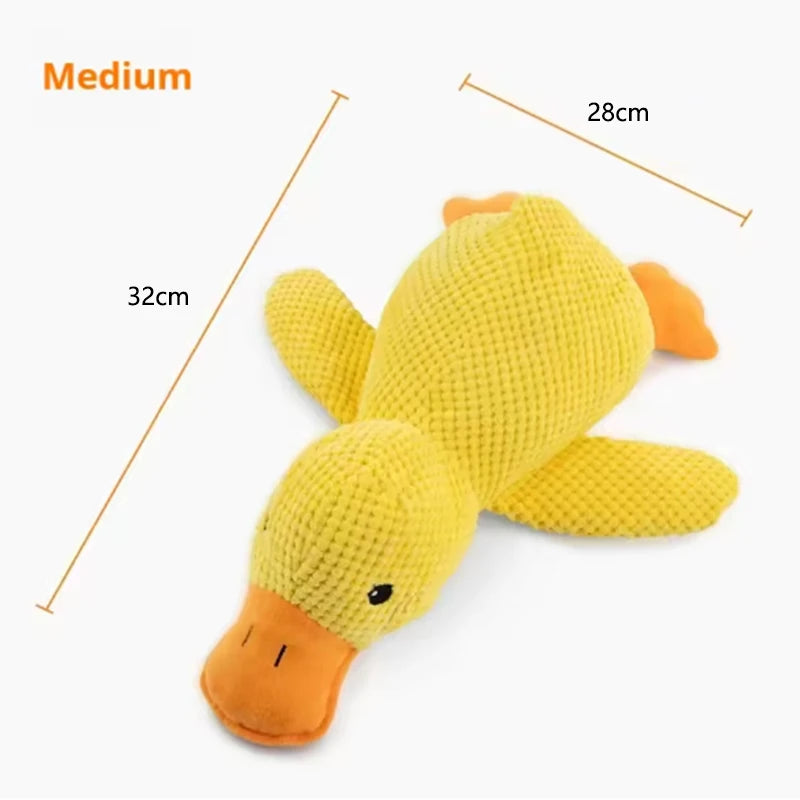 Plush Quacking Duck Dog Toy - Soft Cuddle Companion (1 Toy)