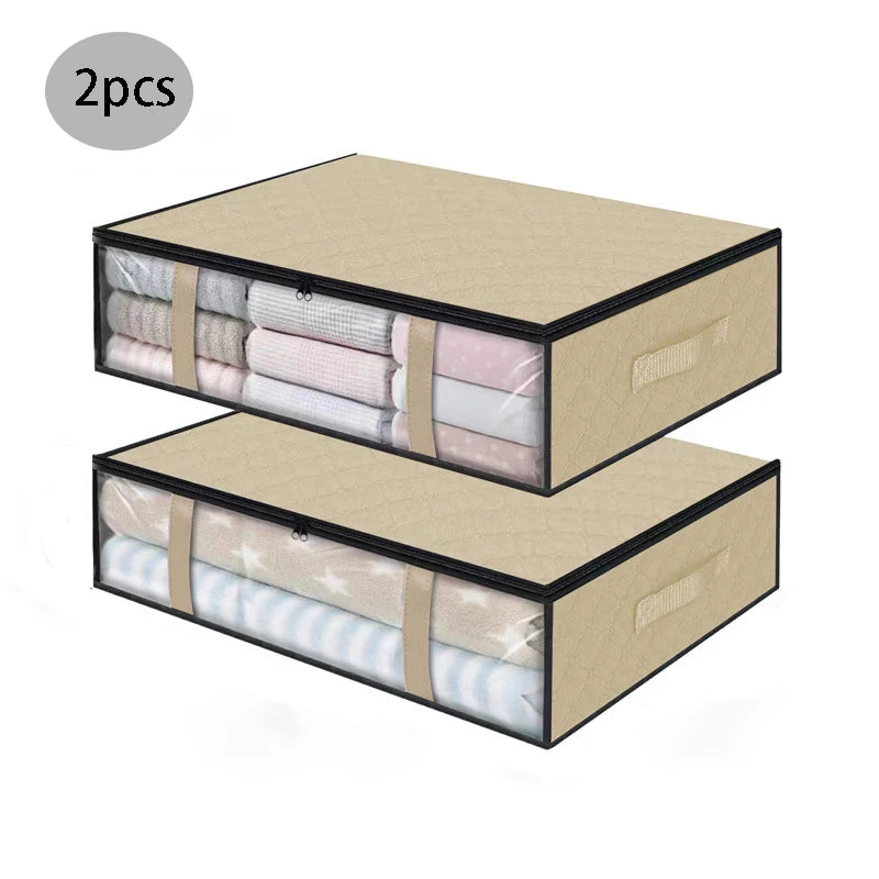 Under-Bed Storage Bag with Clear Window & Handles