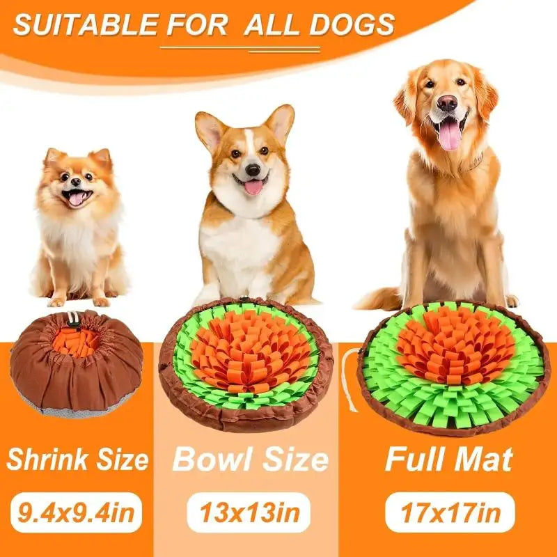 Foldable Snuffle Mat for Dogs – Interactive Foraging Treat Puzzle