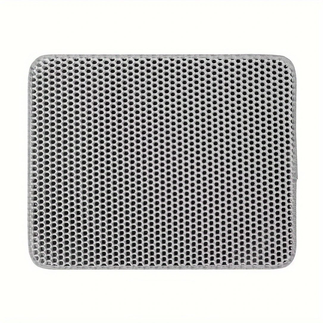 Honeycomb Double-Layer Cat Litter Mat - Waterproof Litter Trapper (1 Mat)