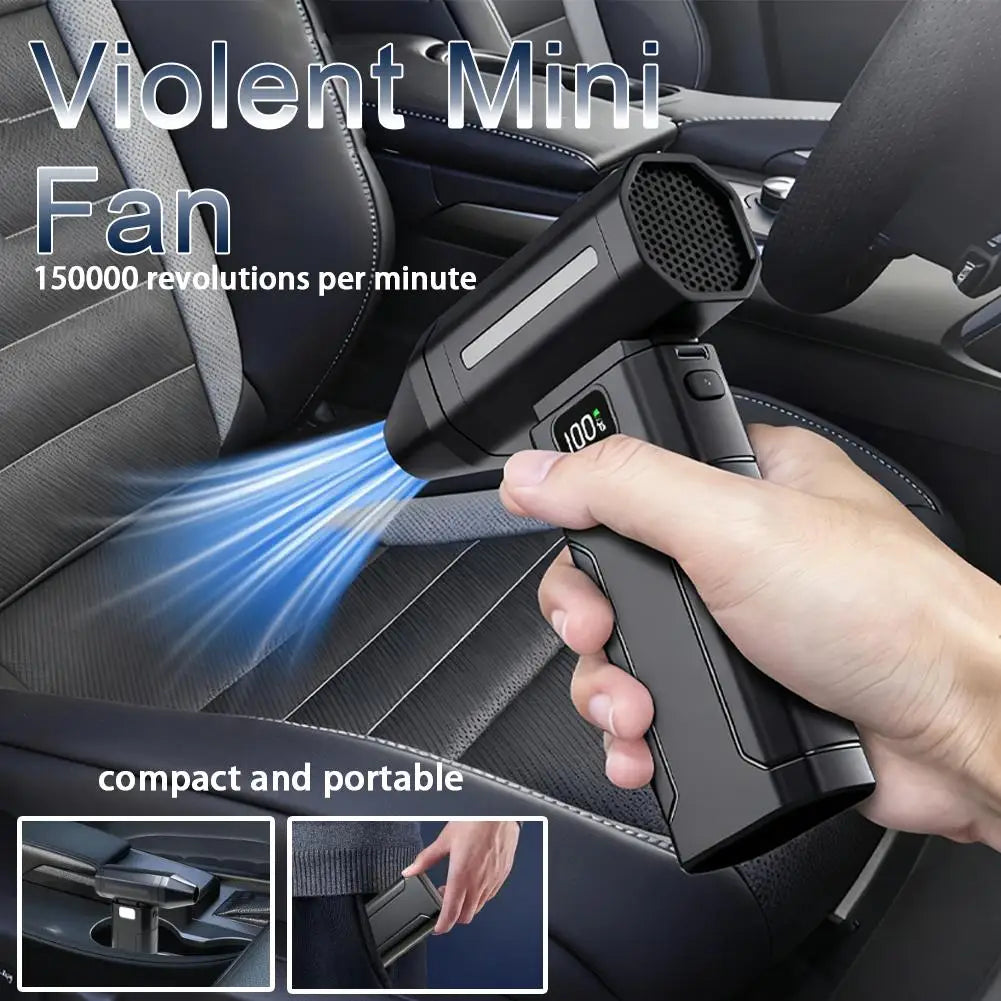 Cordless Turbo Jet Blower - Car Interior Duster & Dryer