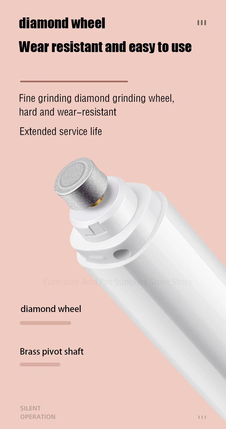 Rechargeable Quiet Pet Nail Grinder