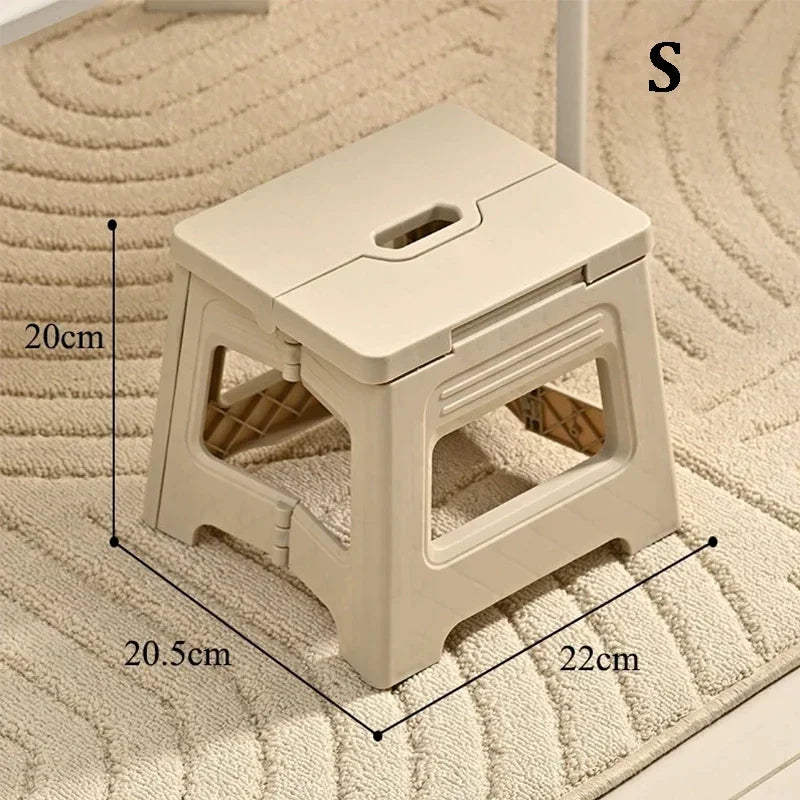 Foldable Portable Stool – Lightweight Camping & Step Stool with Carry Handle