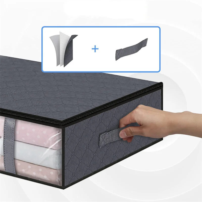 Under-Bed Storage Bag with Clear Window & Handles