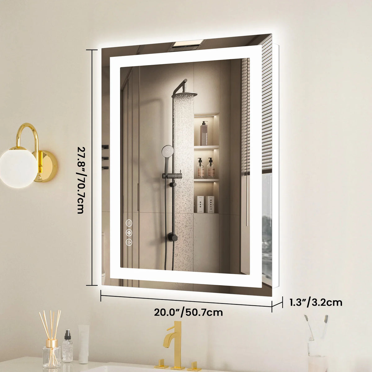 LED Bathroom Mirror – Front & Back Light