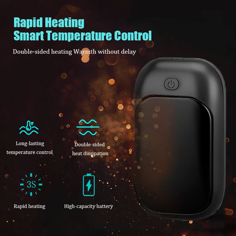 Magnetic Rechargeable Hand Warmers 2-Pack – 3 Heat Levels
