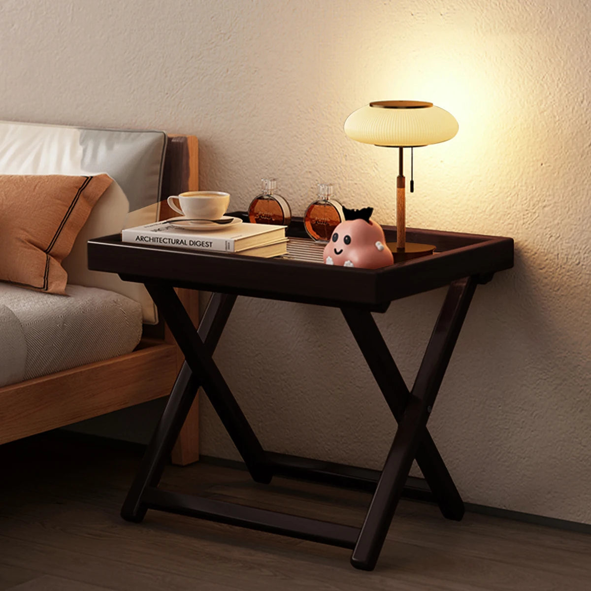 Folding Bamboo Portable Side Table