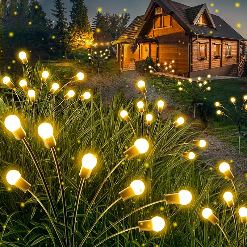 Solar Firefly Garden Lights – Swaying Warm White Pathway Stake Light
