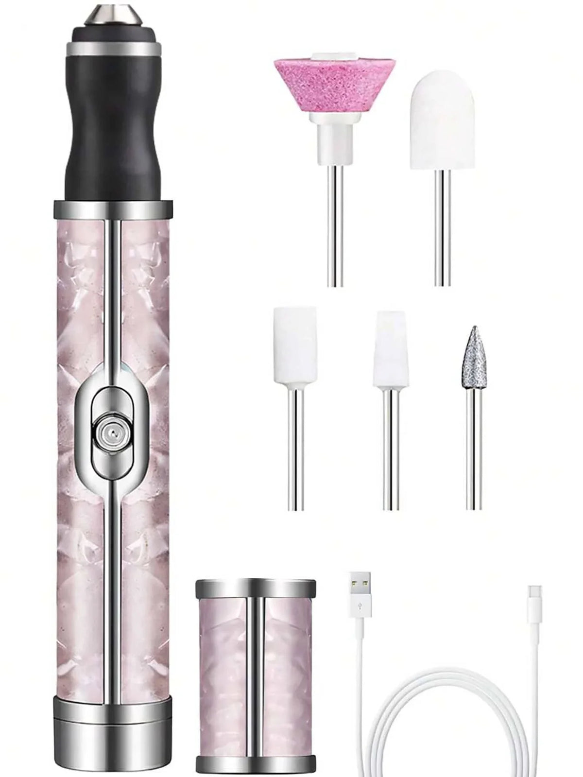 Cordless Rechargeable Electric Nail File Kit (USB-C)