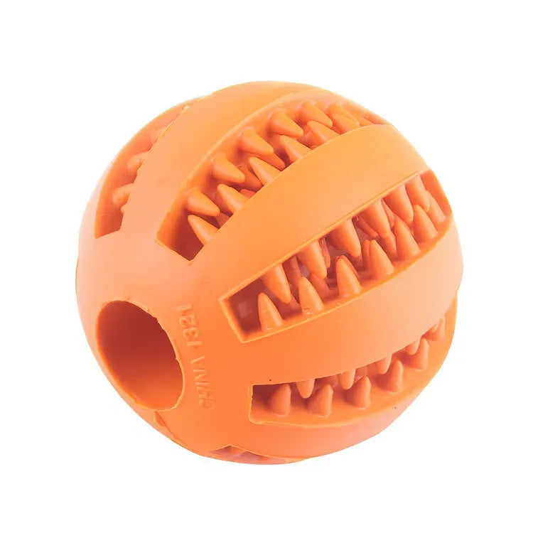 Treat Dispensing Dog Ball – Bite-Resistant Rubber Puzzle Toy