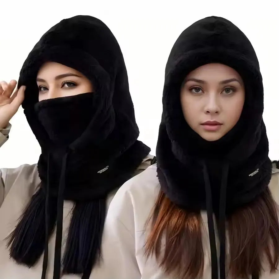 Sherpa Fleece Winter Hood – Windproof Balaclava & Neck Warmer