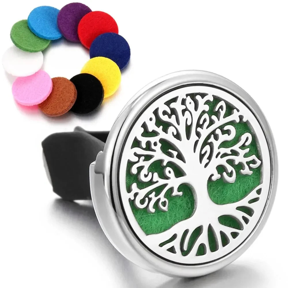 Stainless Steel Aromatherapy Vent Clip Diffuser Locket