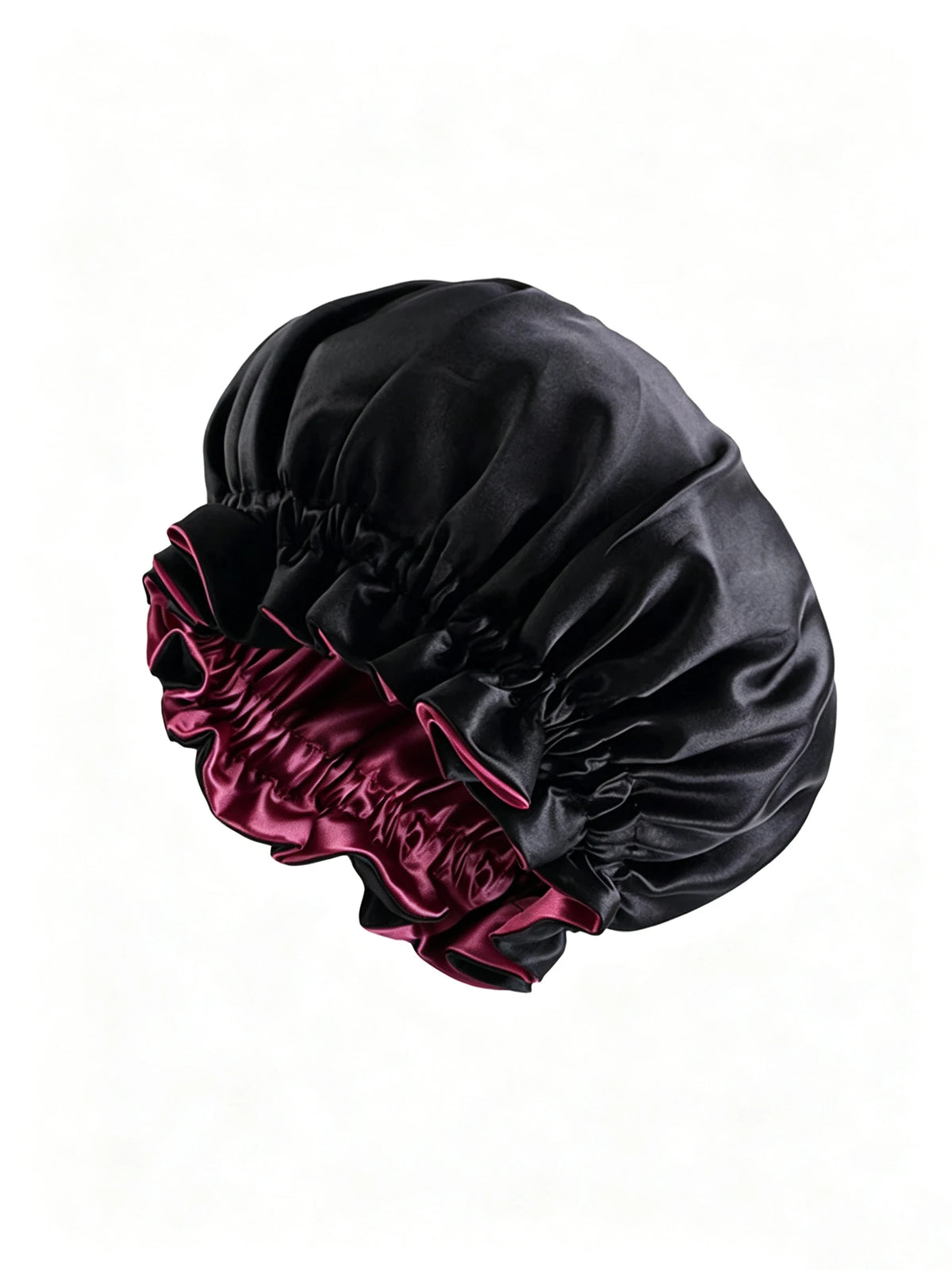 Reversible Double-Layer Satin Sleep Bonnet