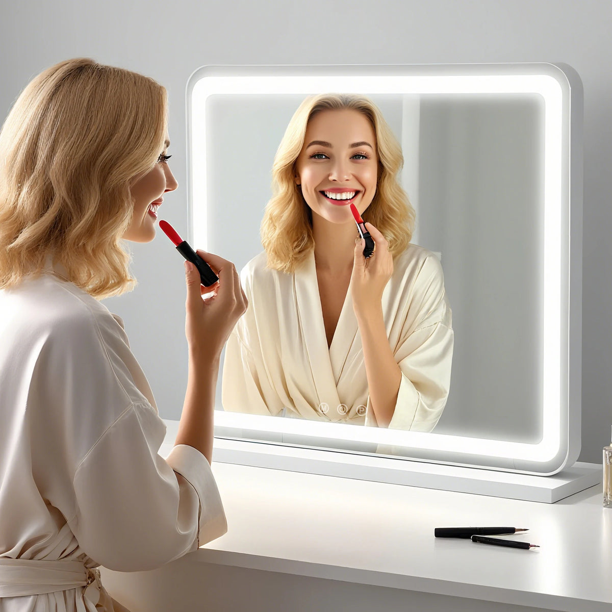 Dimmable LED Vanity Mirror with Memory Function