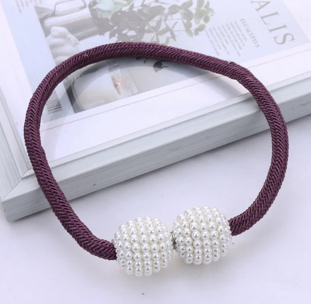 Pearl Magnetic Curtain Tiebacks - Set of 2 (1 Pair)