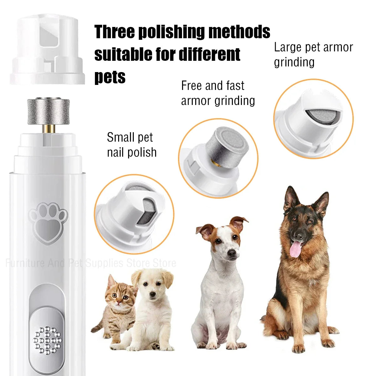 Rechargeable Quiet Pet Nail Grinder