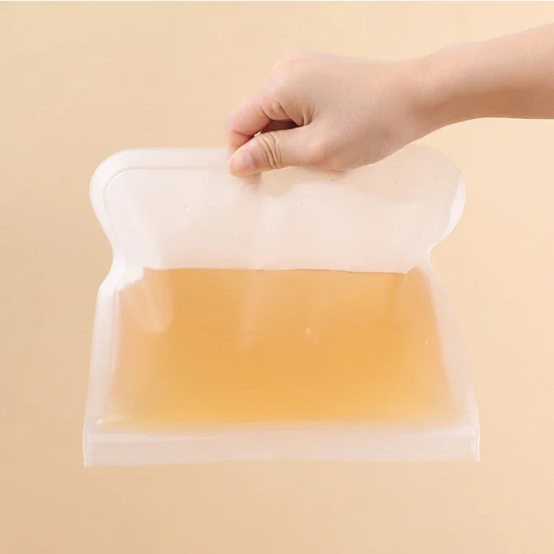 Reusable Food Storage Bags (4-Pack, Leakproof Zip Seal)