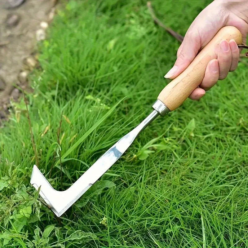 L-Shaped Crack Weeder – Stainless Steel Weeding Tool for Patio, Paver & Sidewalk Gaps