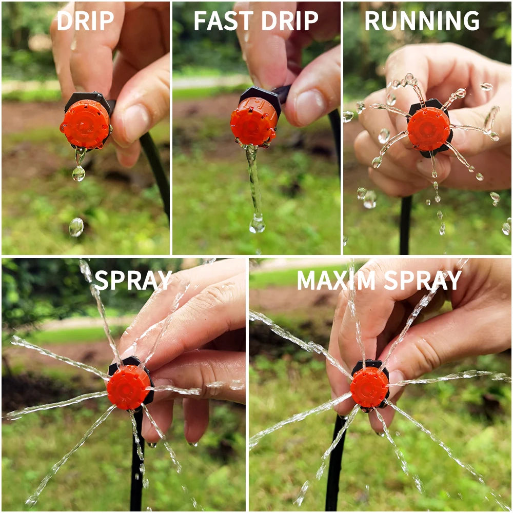 DIY Drip Irrigation Kit – Automatic Garden Watering System with Adjustable Drippers