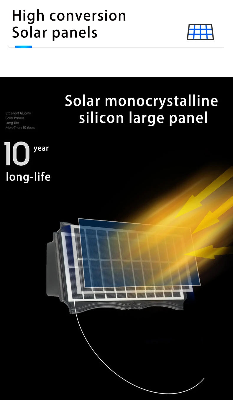 Modern Solar Vertical LED Wall Lamp