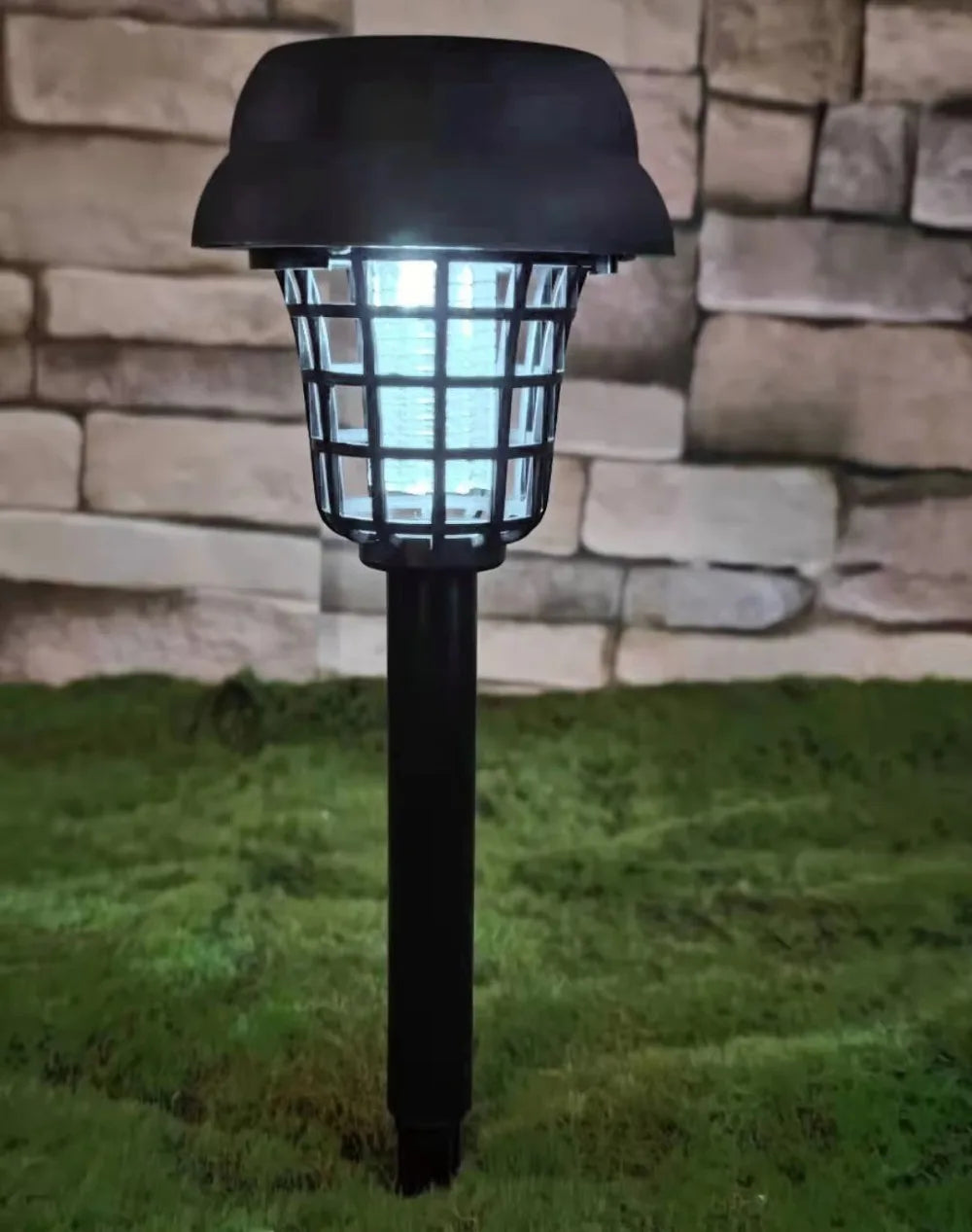 Solar Bug Zapper Garden Stake Lights (Set of 2) – Waterproof Path Lights