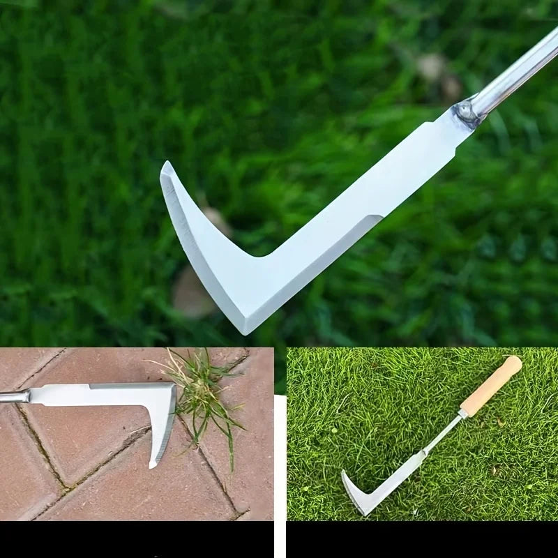 L-Shaped Crack Weeder – Stainless Steel Weeding Tool for Patio, Paver & Sidewalk Gaps