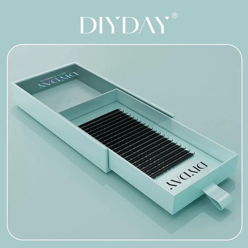 Soft Volume Individual Lash Extensions – 16-Row Mixed-Length Tray