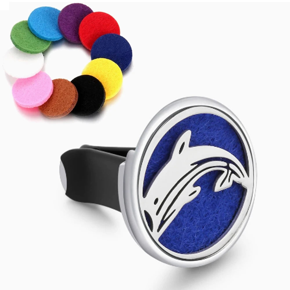 Stainless Steel Aromatherapy Vent Clip Diffuser Locket