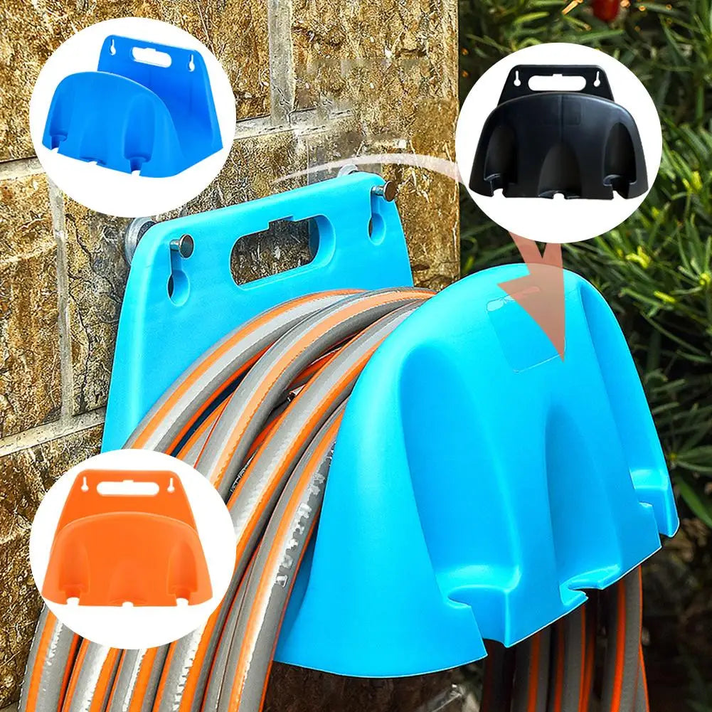 Wall-Mounted Garden Hose Holder - Orange