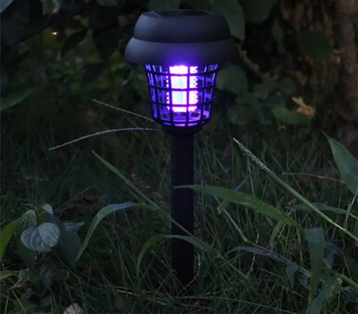 Solar Bug Zapper Garden Stake Lights (Set of 2) – Waterproof Path Lights