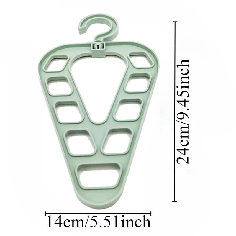 9-Slot Space-Saving Closet Hanger Organizer - Single, 2-Pack or 3-Pack