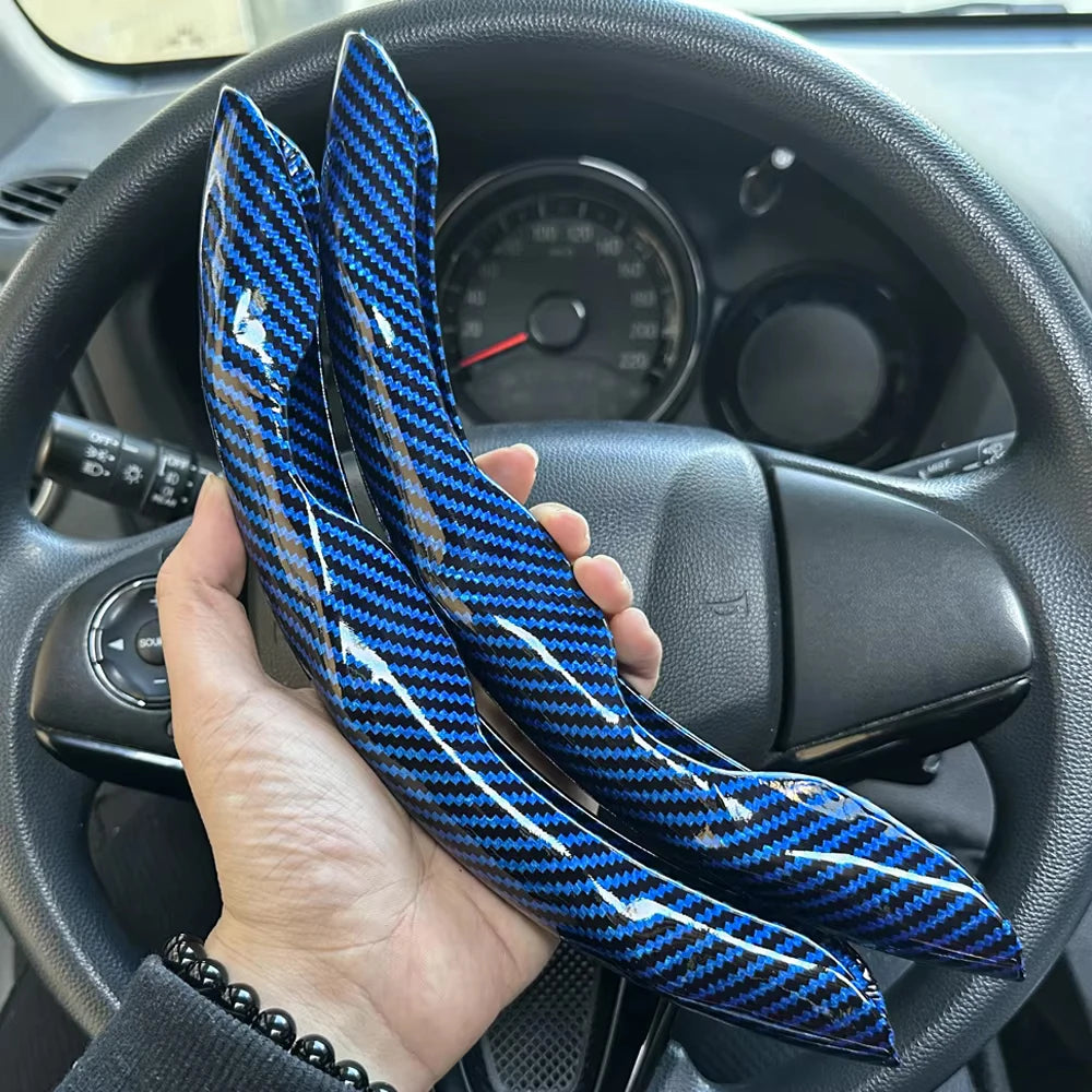 2-Piece Steering Wheel Grip Covers - Universal Fit