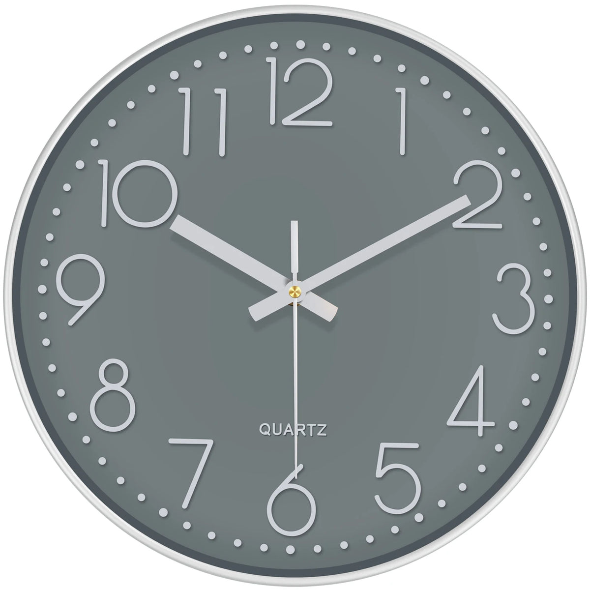 Modern Minimalist Silent Wall Clock with 3D Numbers