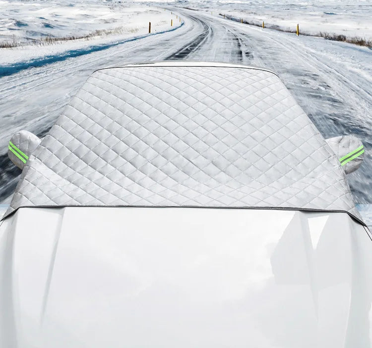 Magnetic Windshield Snow & Frost Cover with Mirror Covers