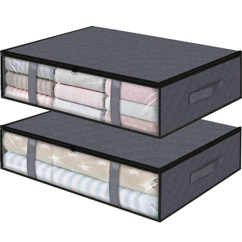 Under-Bed Storage Bag with Clear Window & Handles