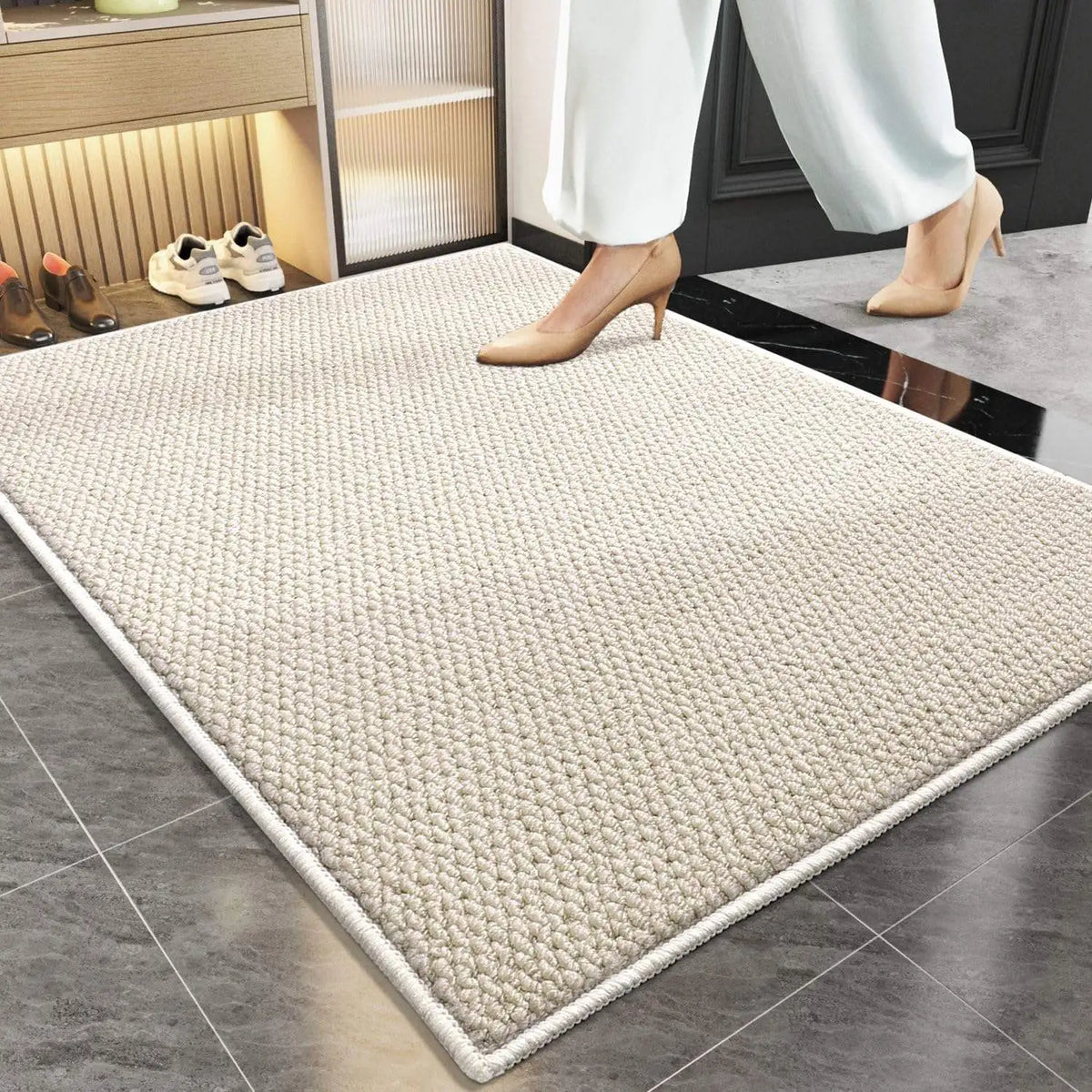 Washable Low-Profile Door Mat – Non-Slip Indoor/Outdoor Entry Rug