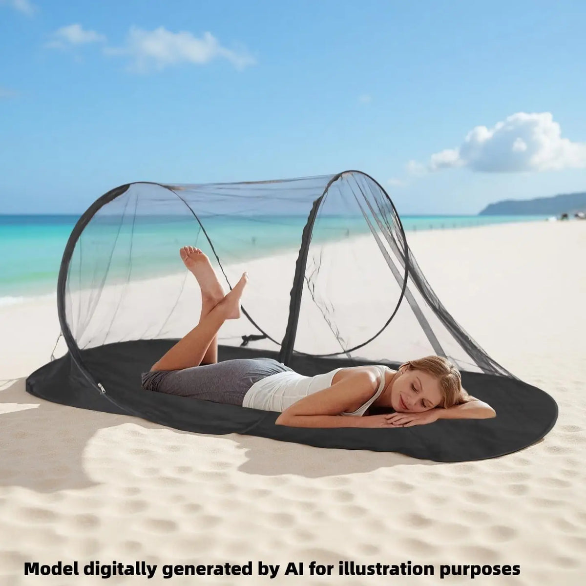 Pop-Up Mosquito Net Tent – Portable Bug Screen Canopy for Patio, Bed & Camping (78" x 31")