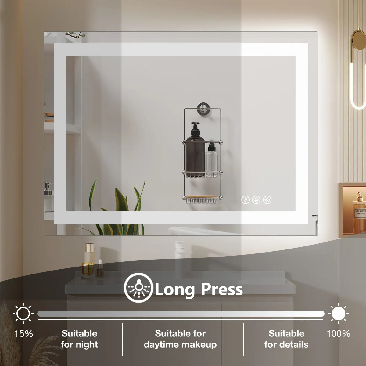 LED Bathroom Mirror – Front & Back Light
