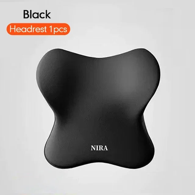 Memory Foam Car Neck Pillow & Lumbar Support