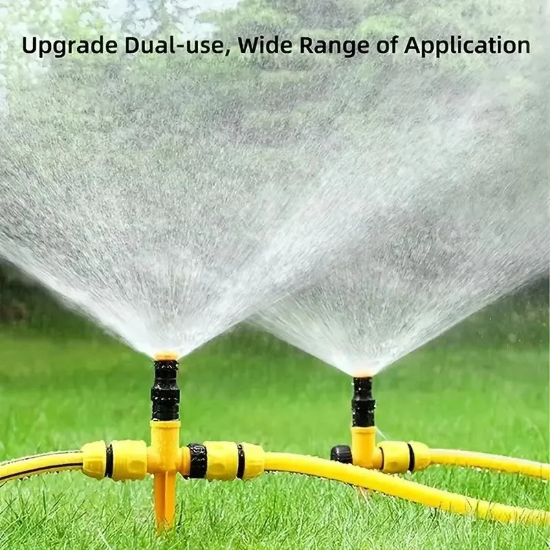 360° Rotating Spike Lawn Sprinkler, 3-Pack - Teal